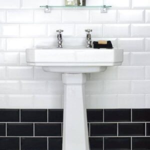 CERAMICA MURO PT00184 NEGRO BISSEL BRILLO 10X20 (1,0)