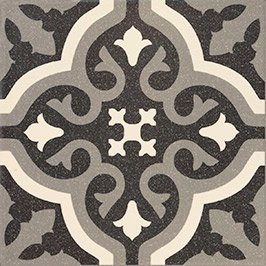 CERAMICA PISO PT01975 CENTRO FLORENTINE BLACK 20x20 (1,0)