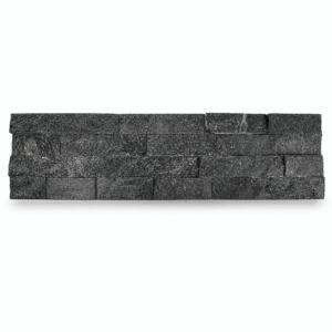 Fachaleta 15x60 cm Piedra Natural Cuarzita Negra 0.72 m2